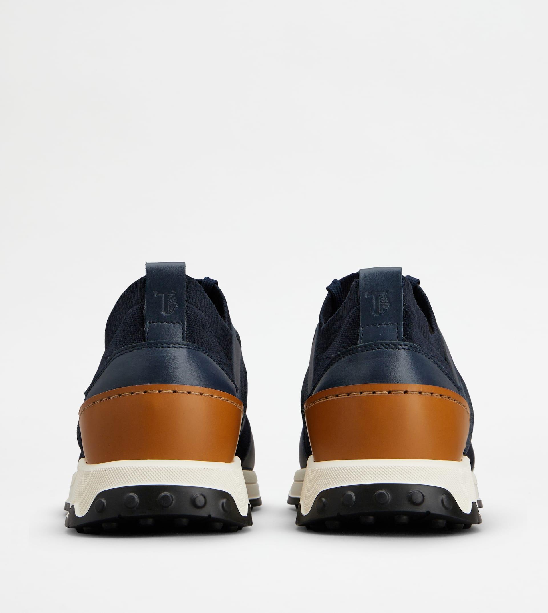 Tod's Sneakers In Leather And Technical Fabric in Blue | Lyst UK