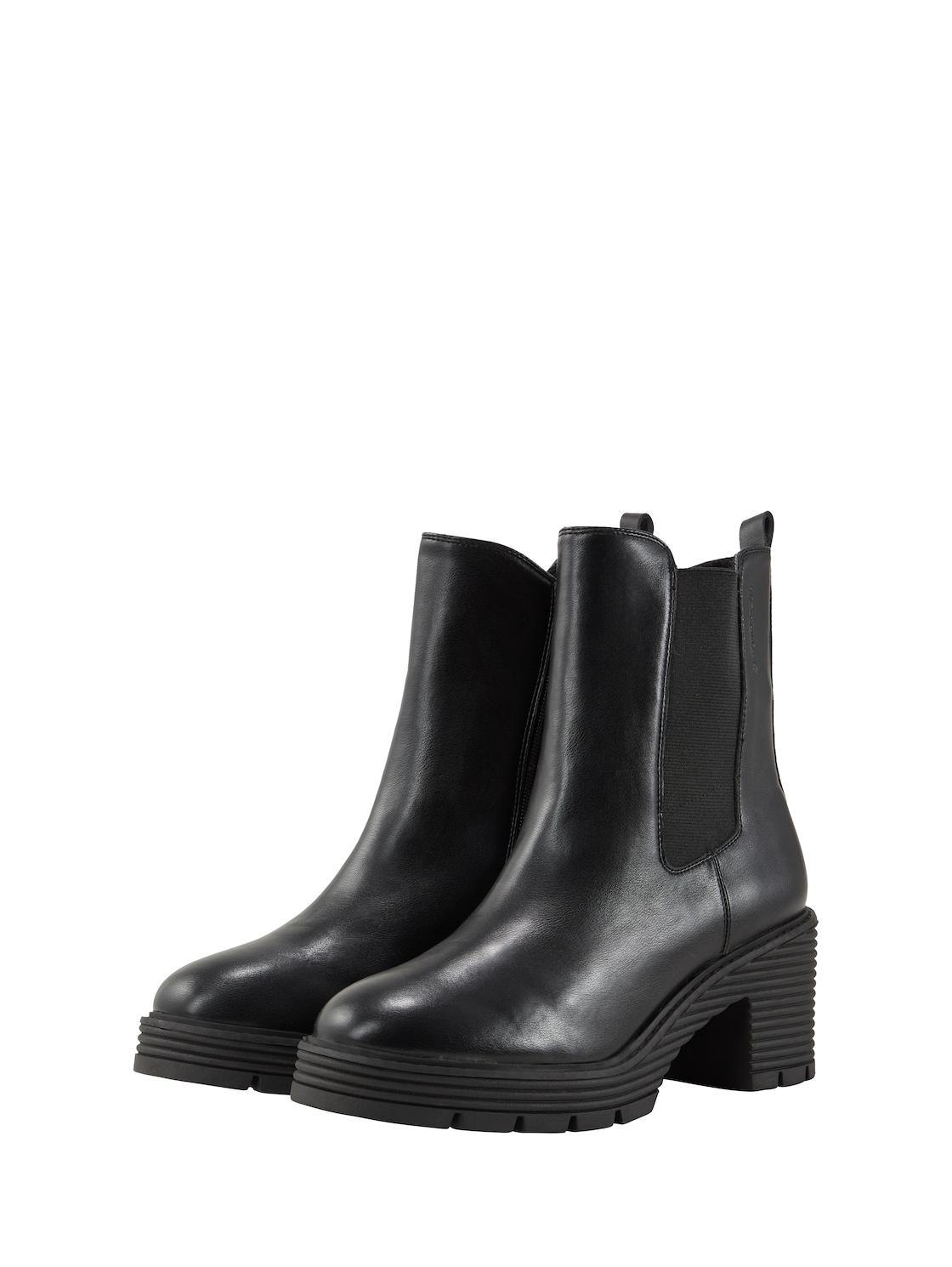 Tom Tailor Stiefeletten mit Block-Absatz in Schwarz Lyst DE