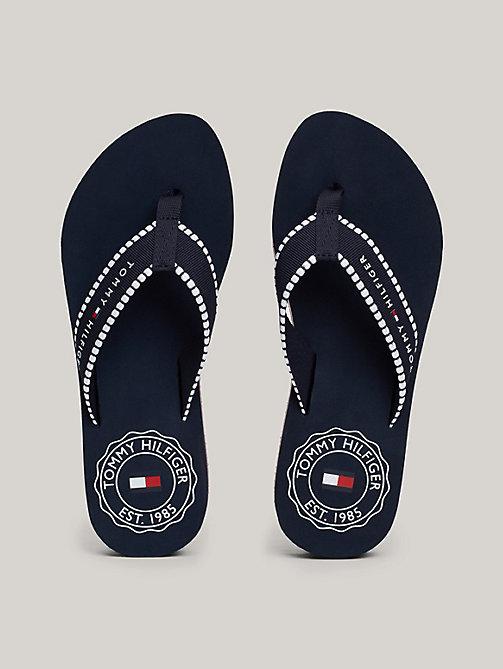 Tommy Hilfiger Zehentrenner Badelatschen und Flip Flops fur Damen Online Schlussverkauf Bis zu 51 Rabatt Lyst DE