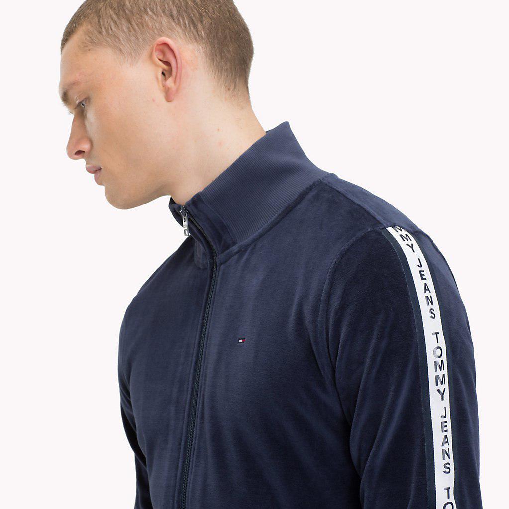 tommy hilfiger velour tracksuit
