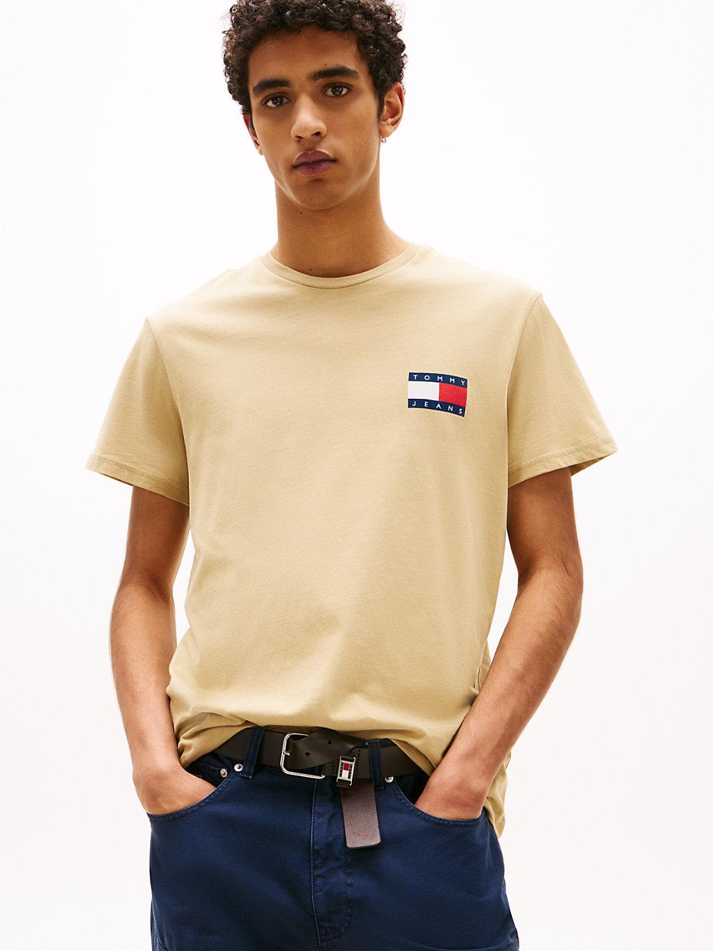 Tan tommy hilfiger shirt sale