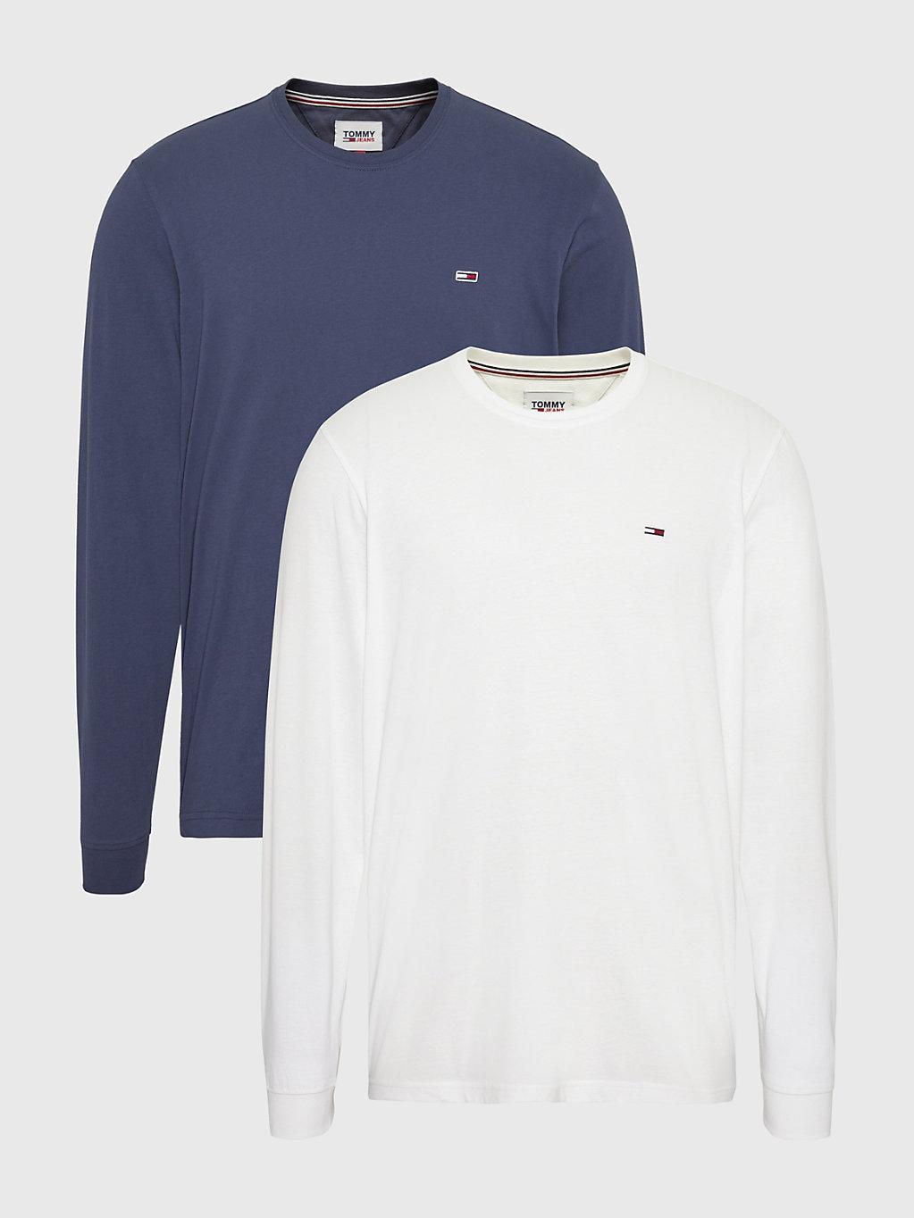 Tommy Hilfiger 2-pack Long Sleeve Jersey T-shirts in Blue for Men | Lyst UK