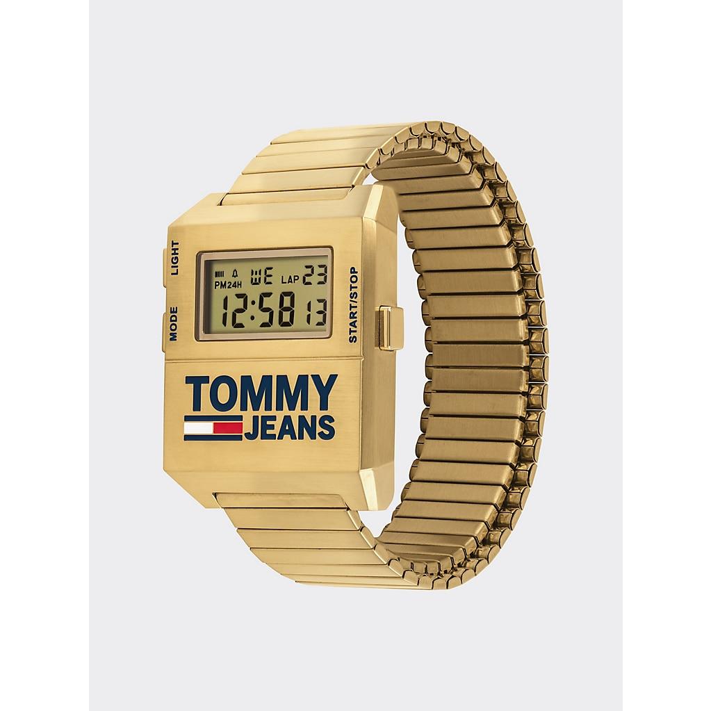 Tommy Hilfiger Denim Digital Stainless Steel Yellow Gold Watch in Metallic  for Men - Lyst
