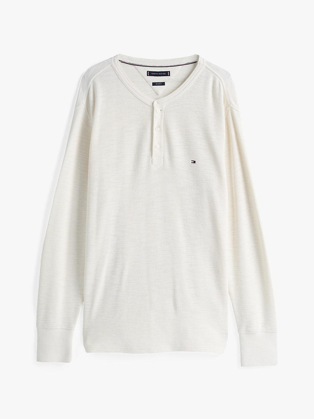 Tommy Hilfiger Long Sleeve Henley T-shirt in White for Men Lyst UK