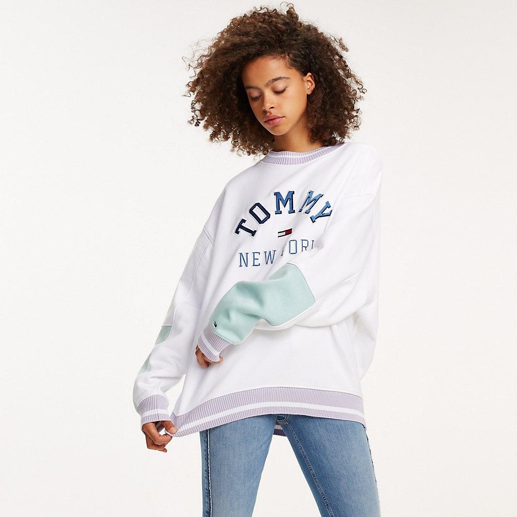 Tommy Jeans Pastel Colour Block Sweatshirt on Sale, SAVE 57%.