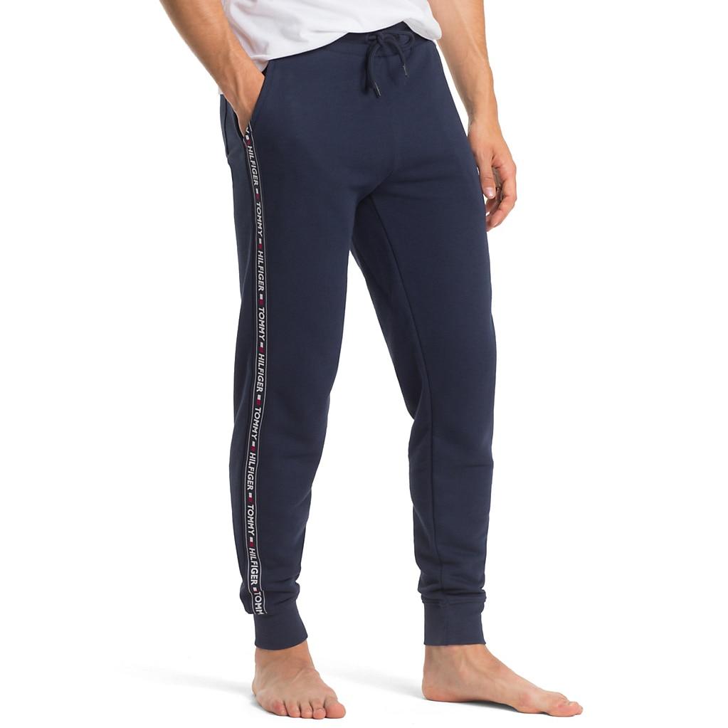 mens tommy hilfiger tape joggers