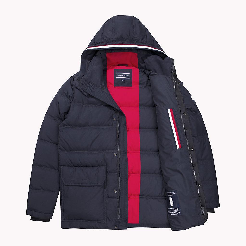 tommy hilfiger utilitarian hooded bomber jacket