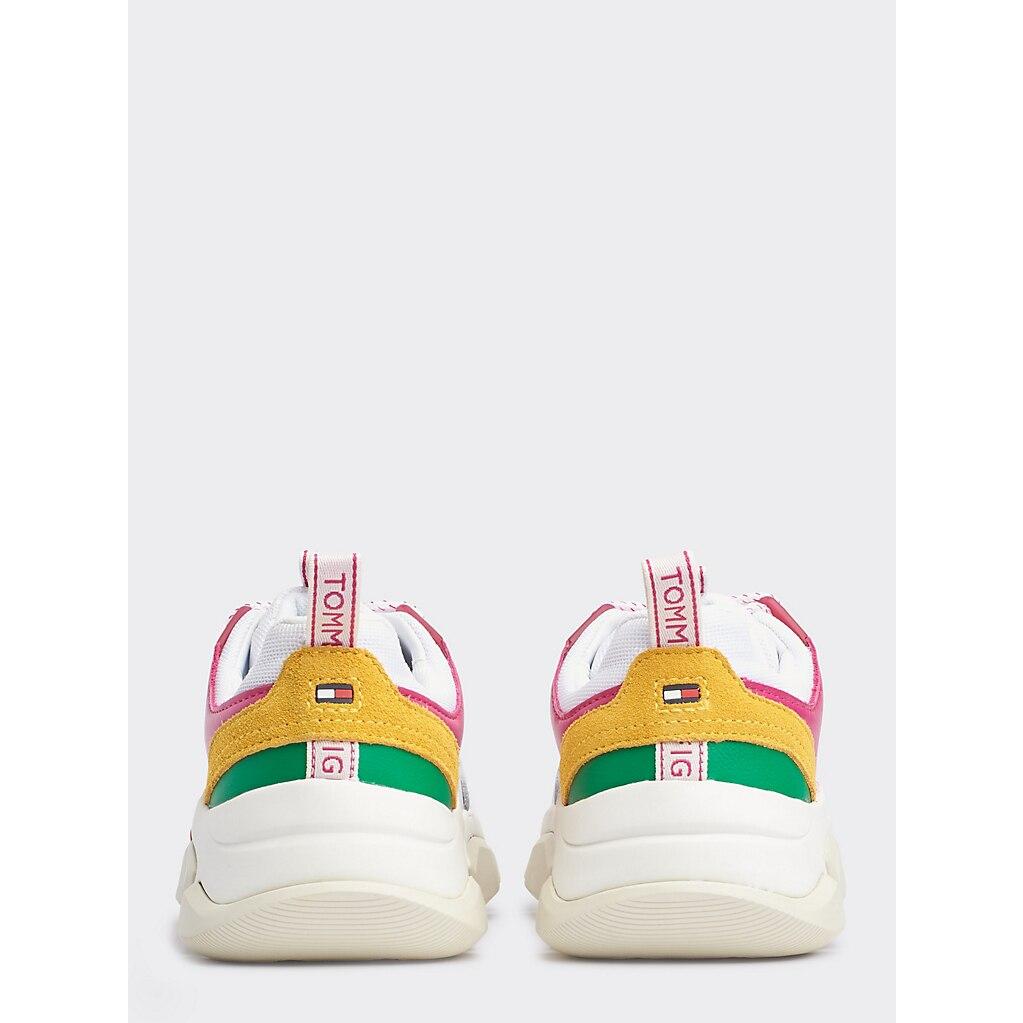 tommy hilfiger pop colour chunky trainer