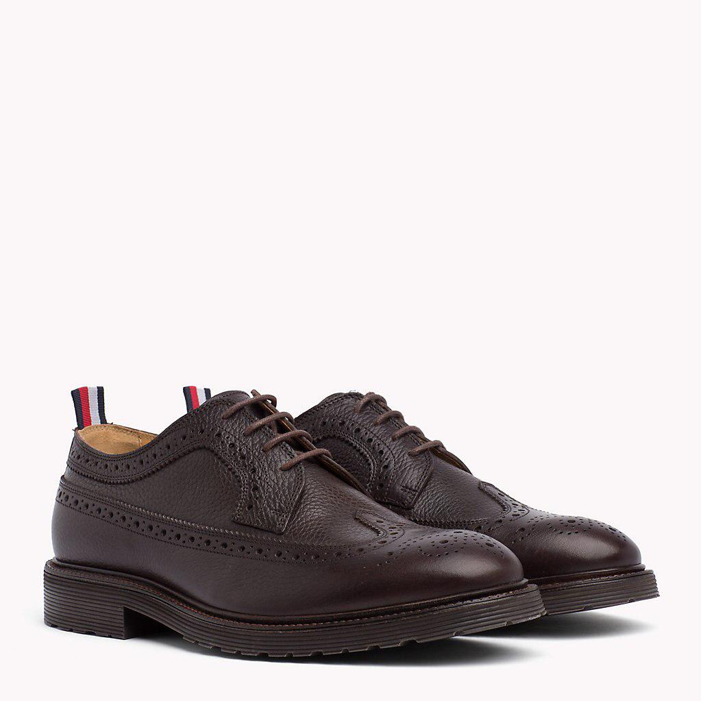 tommy hilfiger classic leather brogue