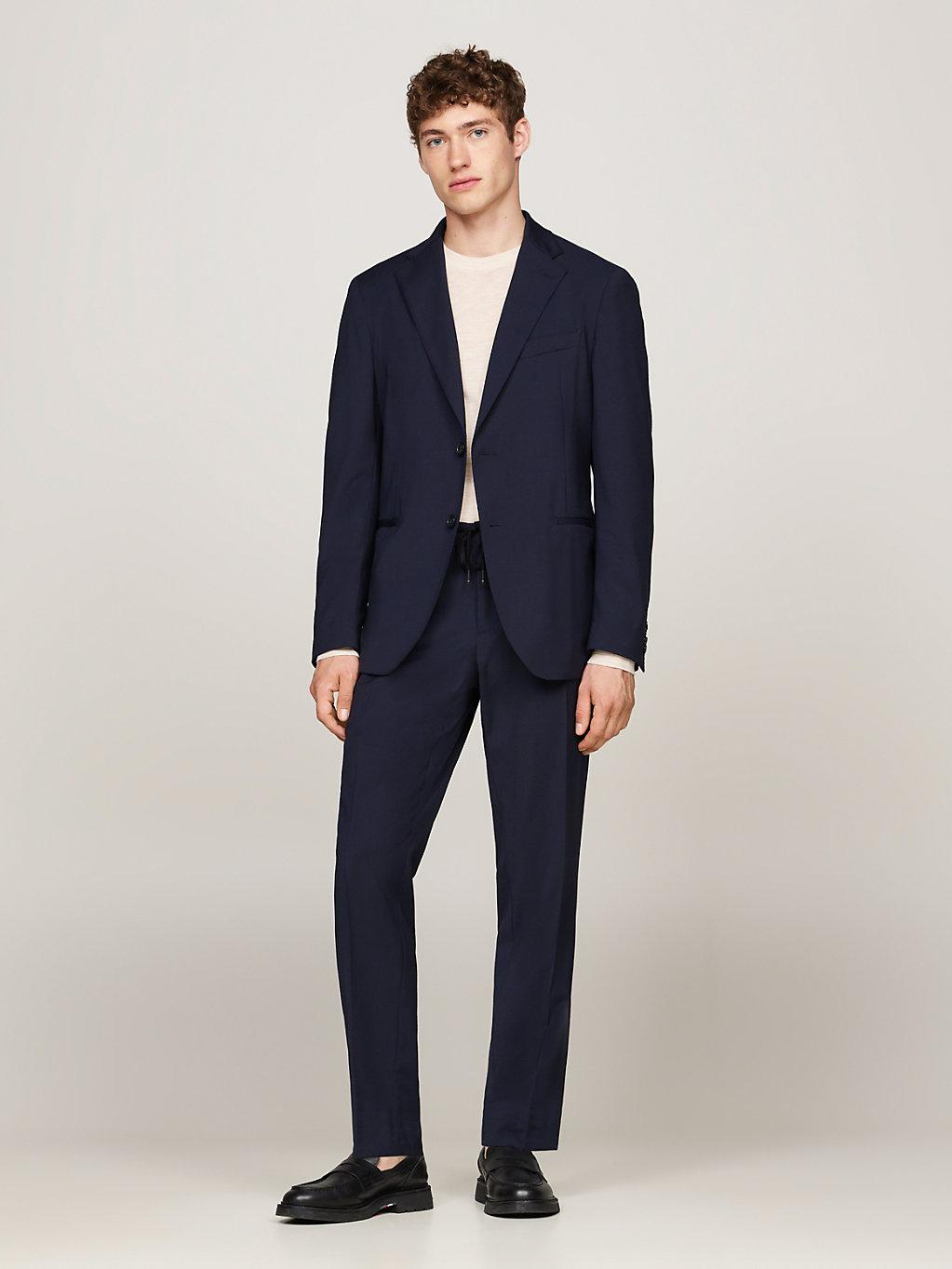 Two Piece Suits Tommy NWT, TOMMY HILFIGER Men 2-piece Suit, Blue, 44L