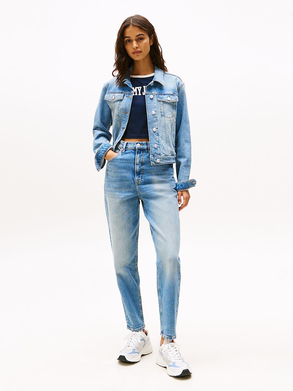 Tommy Hilfiger Ultra High Rise Tapered Mom Jeans in Blue Lyst UK