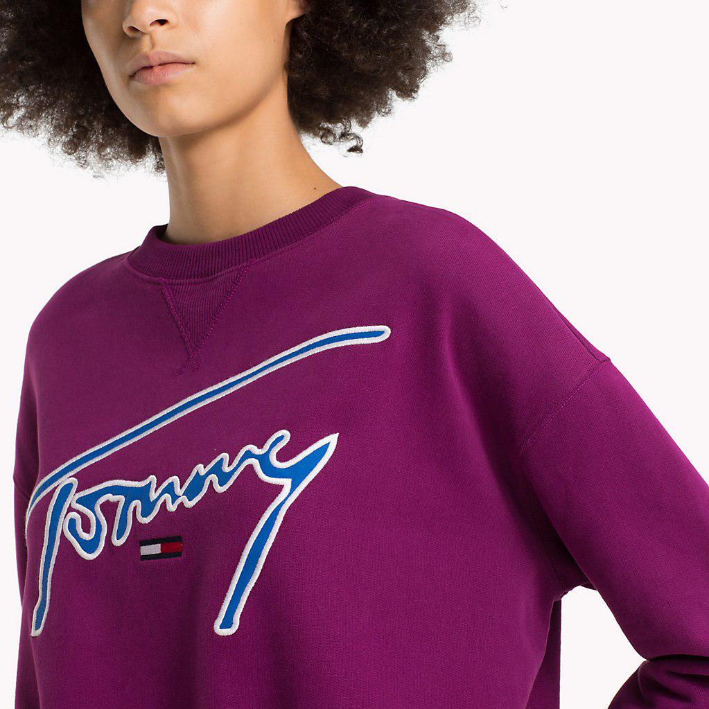 tommy jeans signature crew sweat