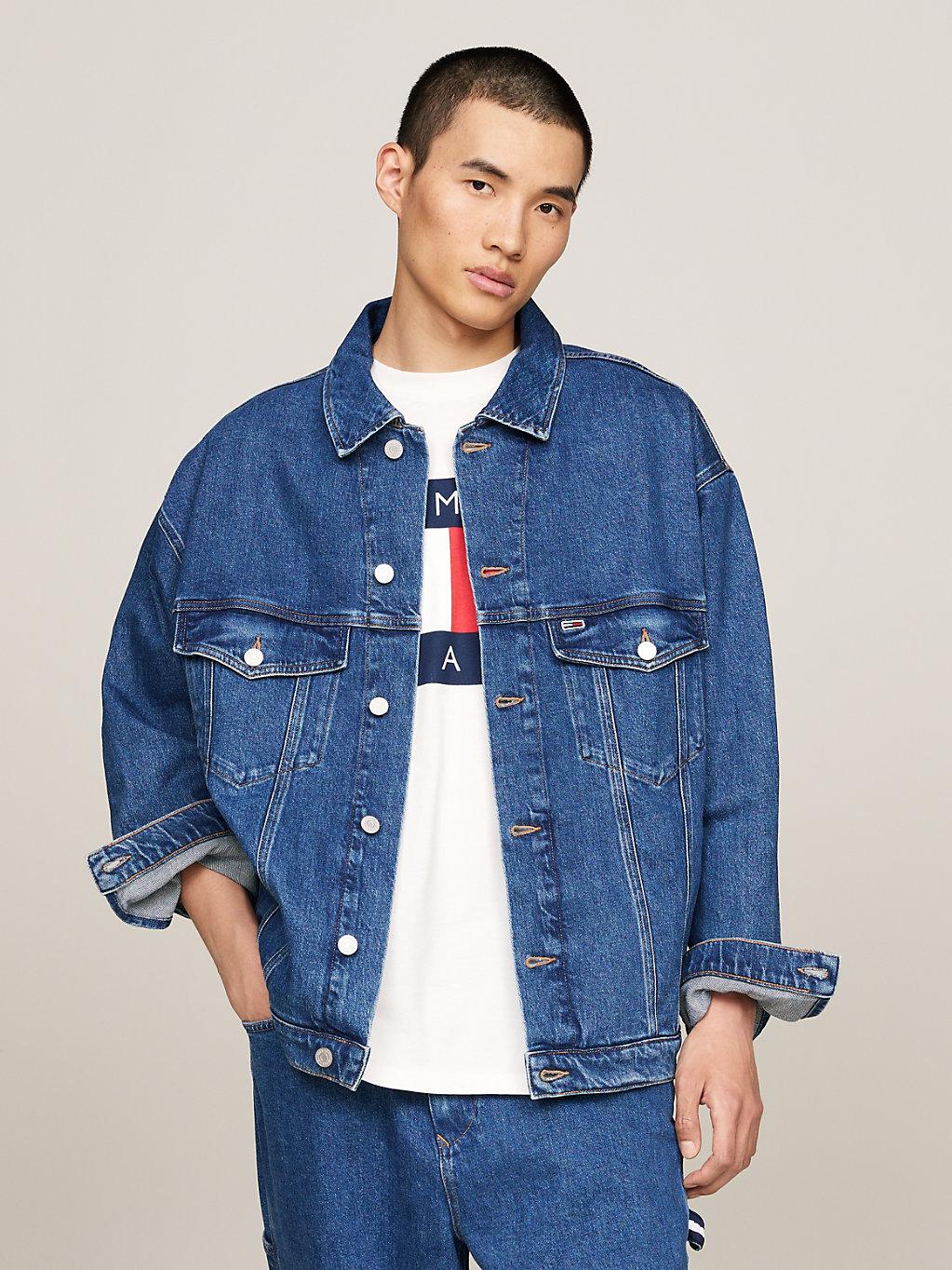 Tommy Hilfiger Aiden Archive Oversized Denim Trucker Jacket in 