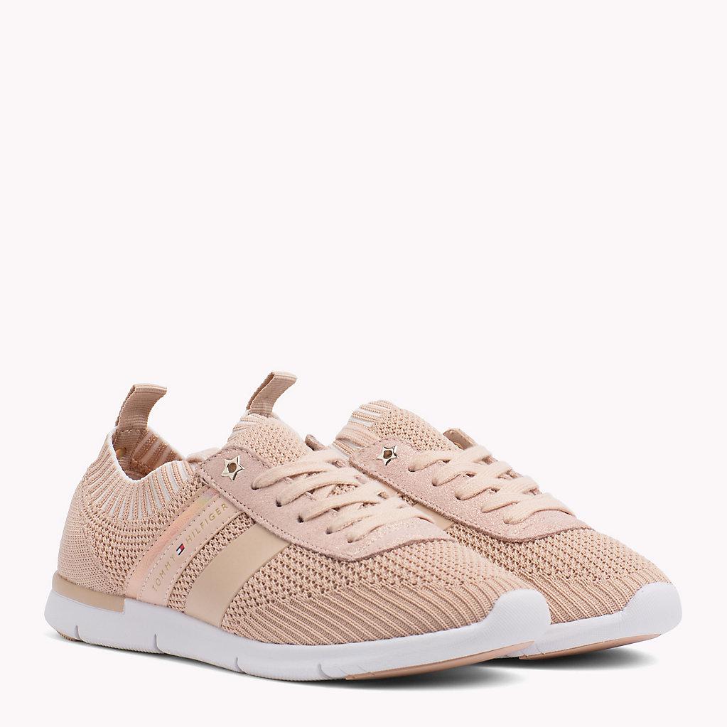 tommy hilfiger lightweight knitted trainer