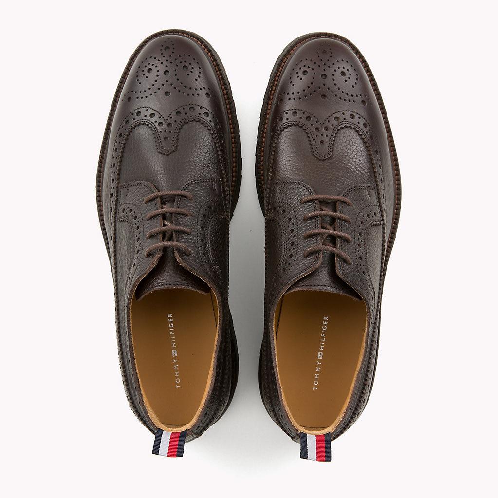 tommy hilfiger classic leather brogue 