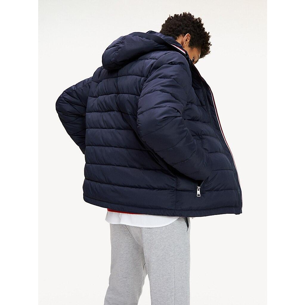 tommy hilfiger tech quilted hooded jacket
