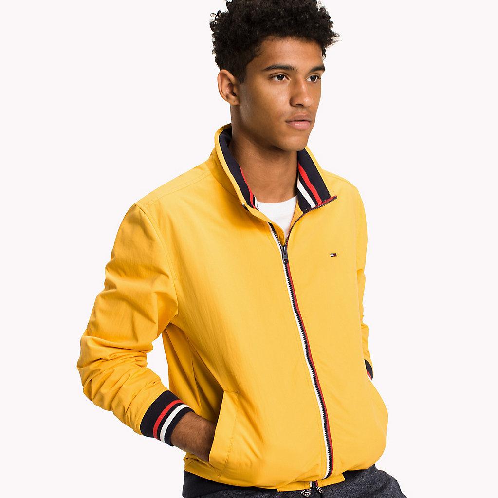 tommy hilfiger yellow bomber jacket