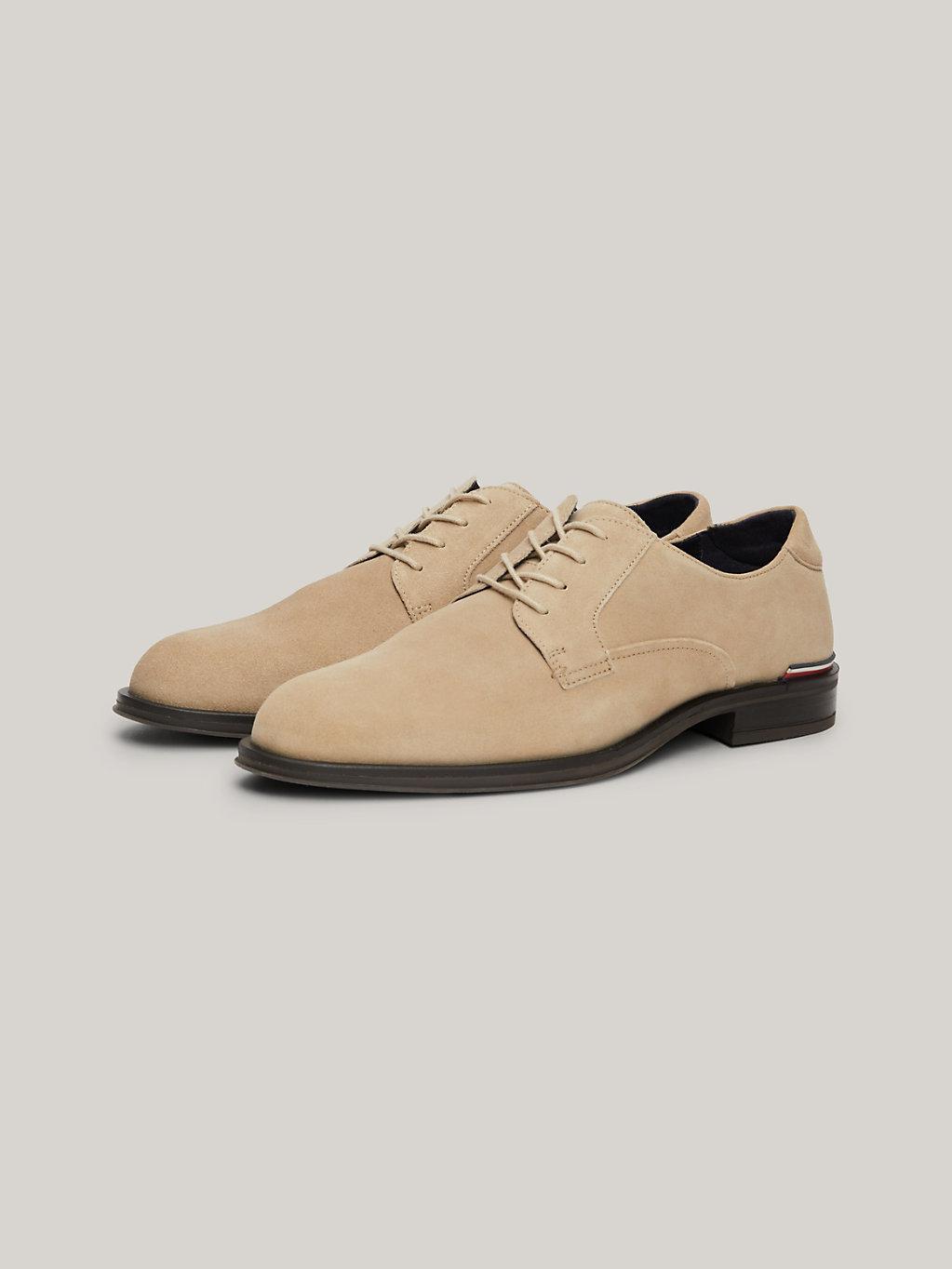 Tommy Hilfiger Suede Derby Shoes in Natural for Men | Lyst UK display picture 1