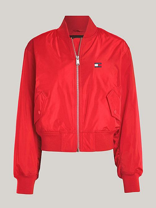 Bomber Jacket Tommy Hilfiger Bomberjacke Damen Rot Bomber Jacket