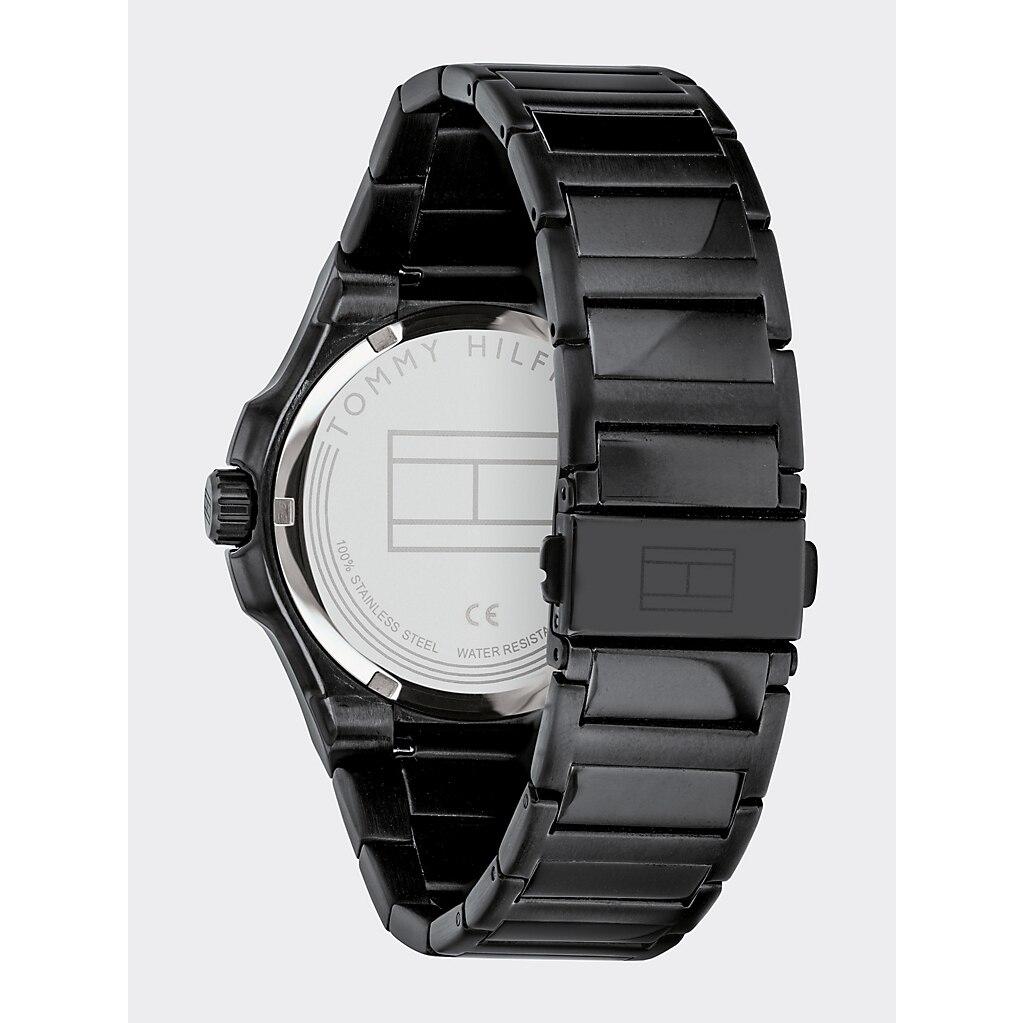 tommy hilfiger black chain watches