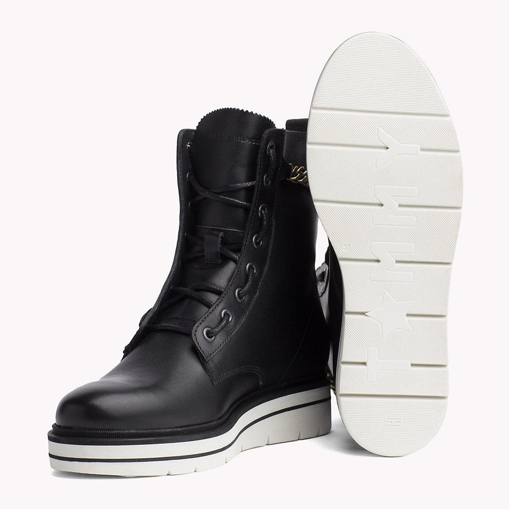 tommy hilfiger combat boots