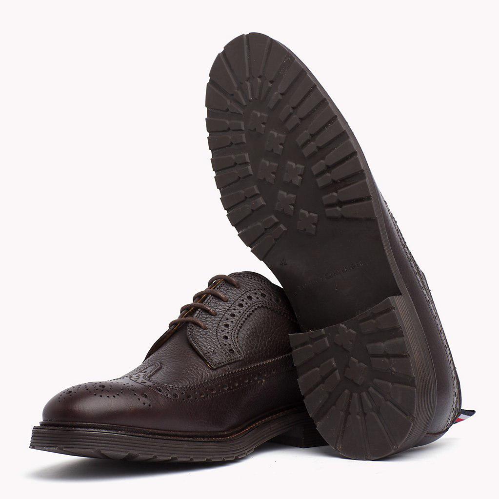 tommy hilfiger classic leather brogue