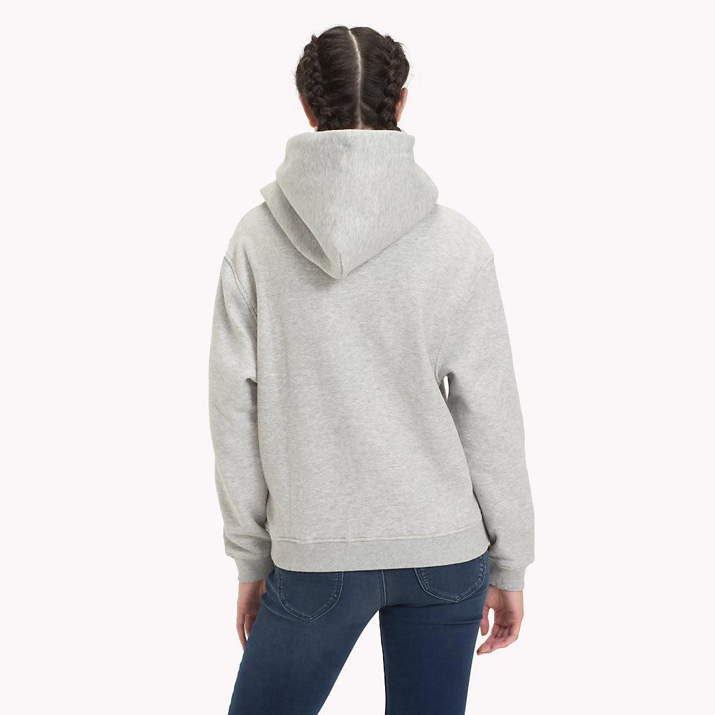 tommy classics hoodie met monogram