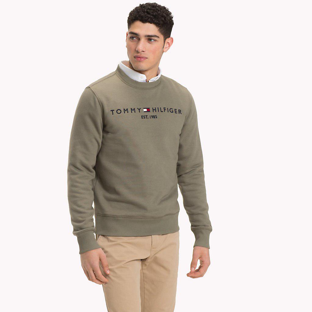 tommy hilfiger khaki sweatshirt