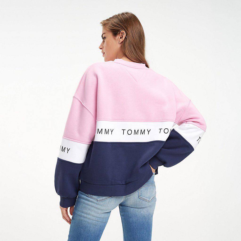 tommy colour block hoodie