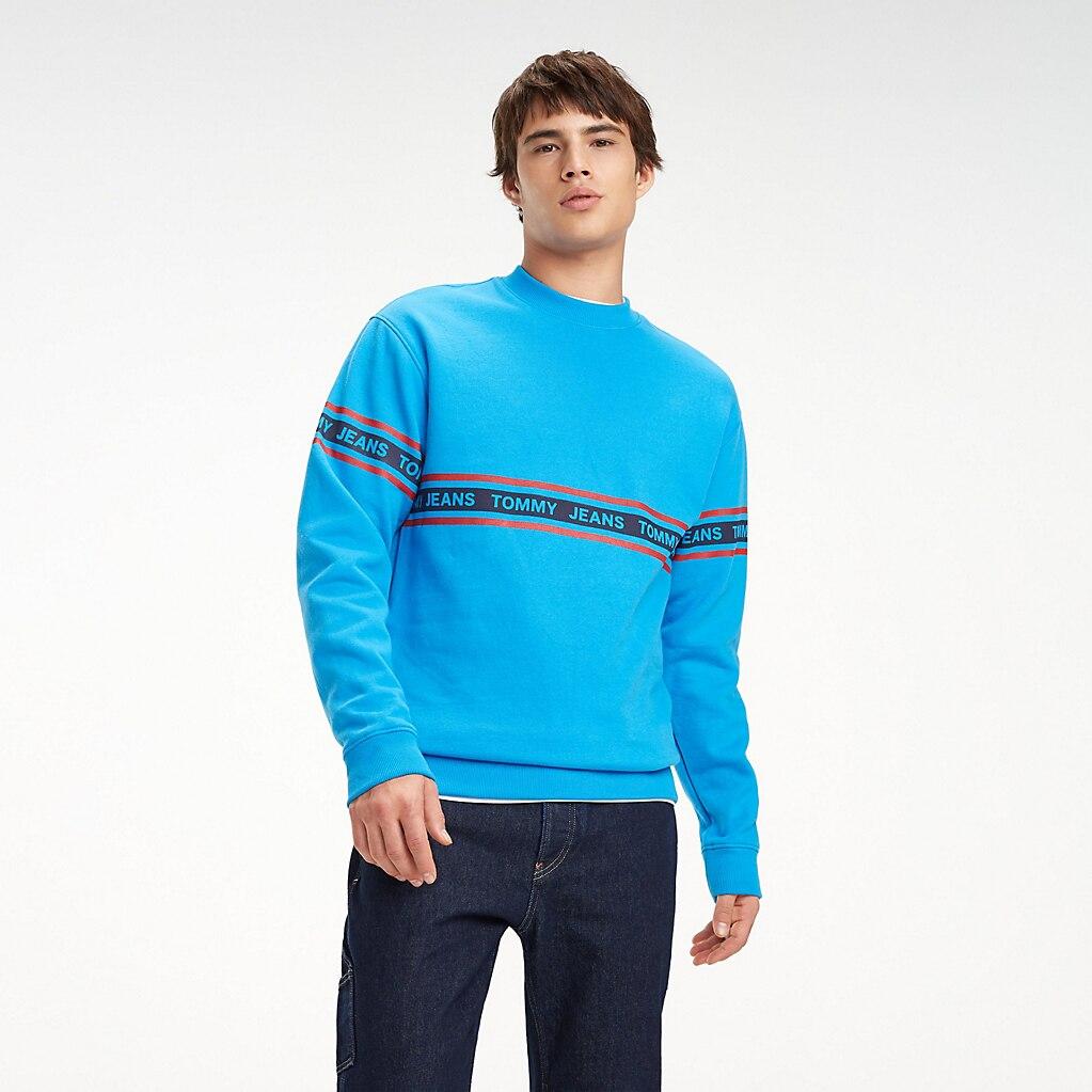 tommy jeans repeat logo sweatshirt