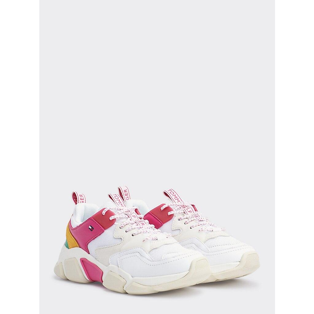 tommy hilfiger pop colour chunky trainer