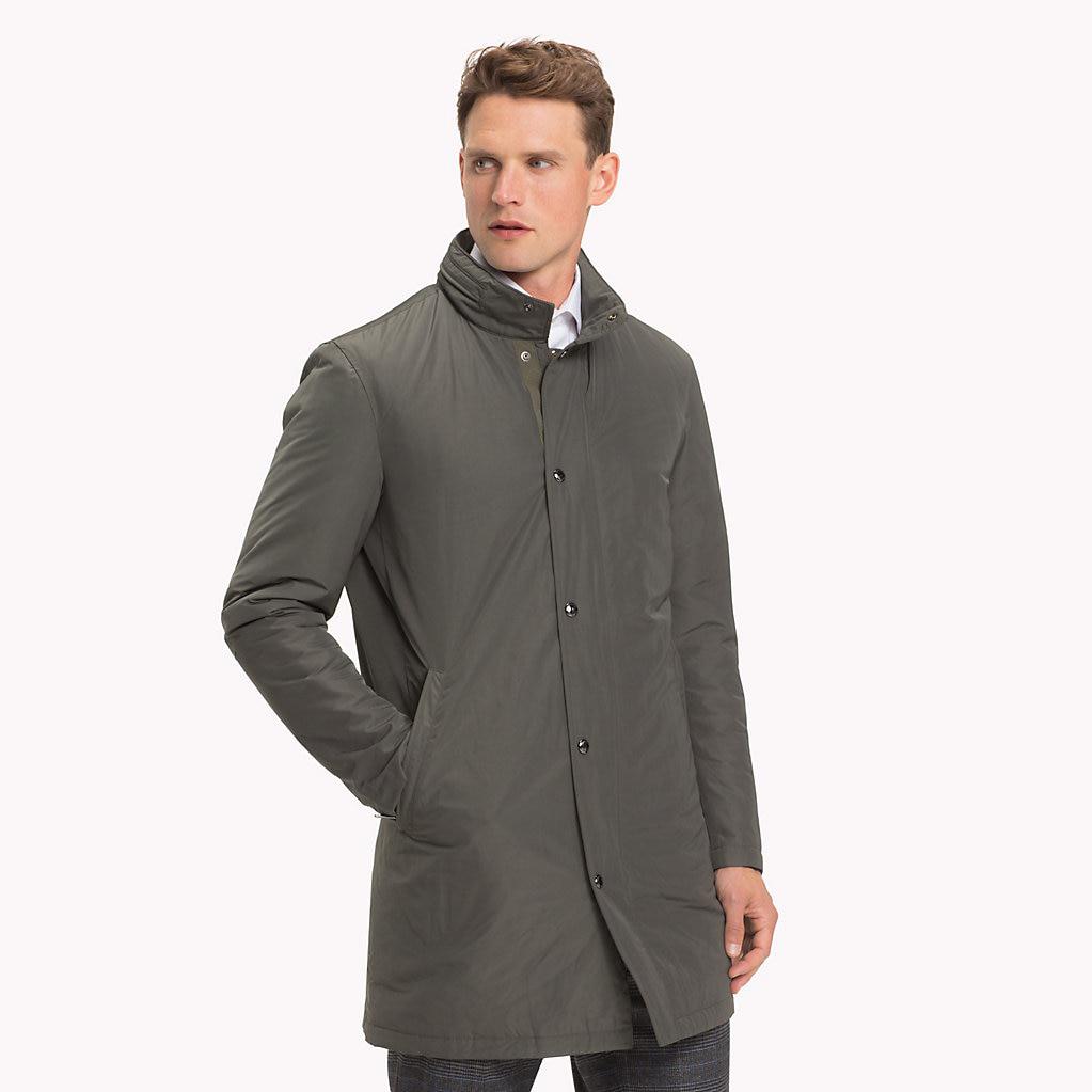 collar padded coat 