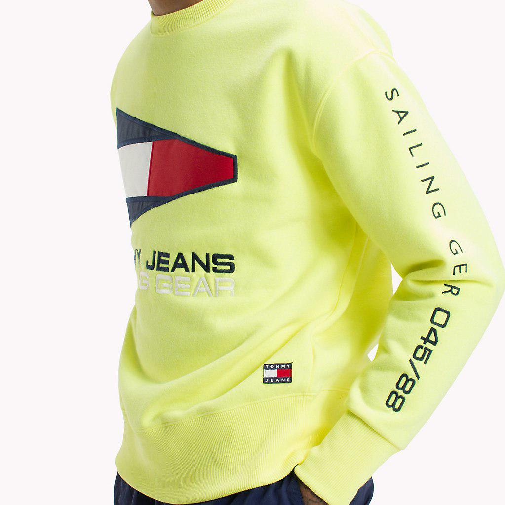 tommy jeans neon hoodie