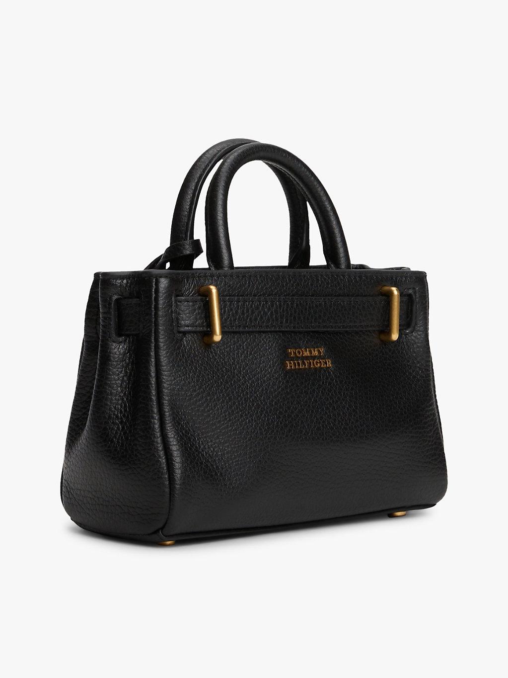 Tommy Hilfiger The American Icon Leather Tote Bag in Black Lyst UK