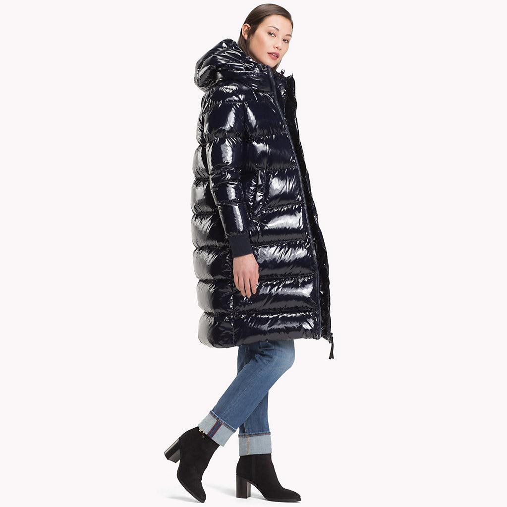 tommy hilfiger high gloss coat
