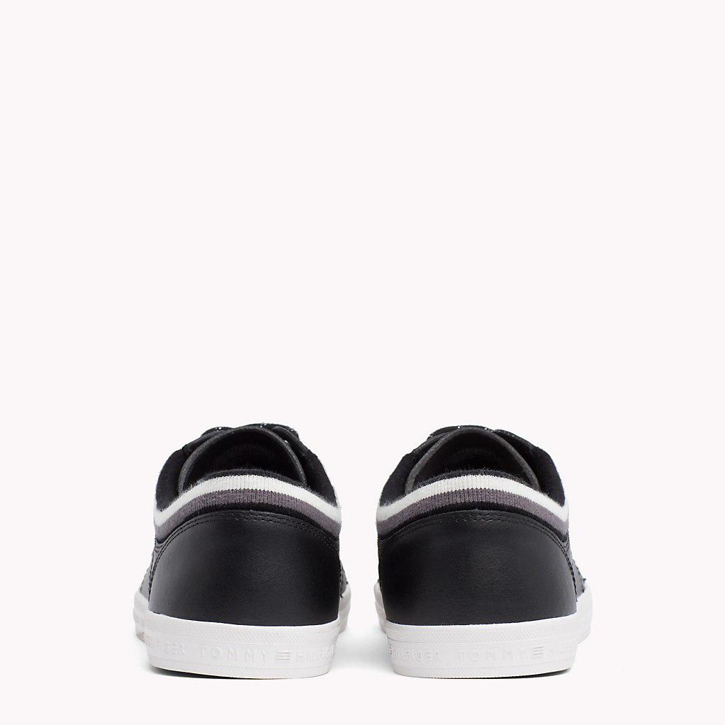 tommy hilfiger stripe low top trainers
