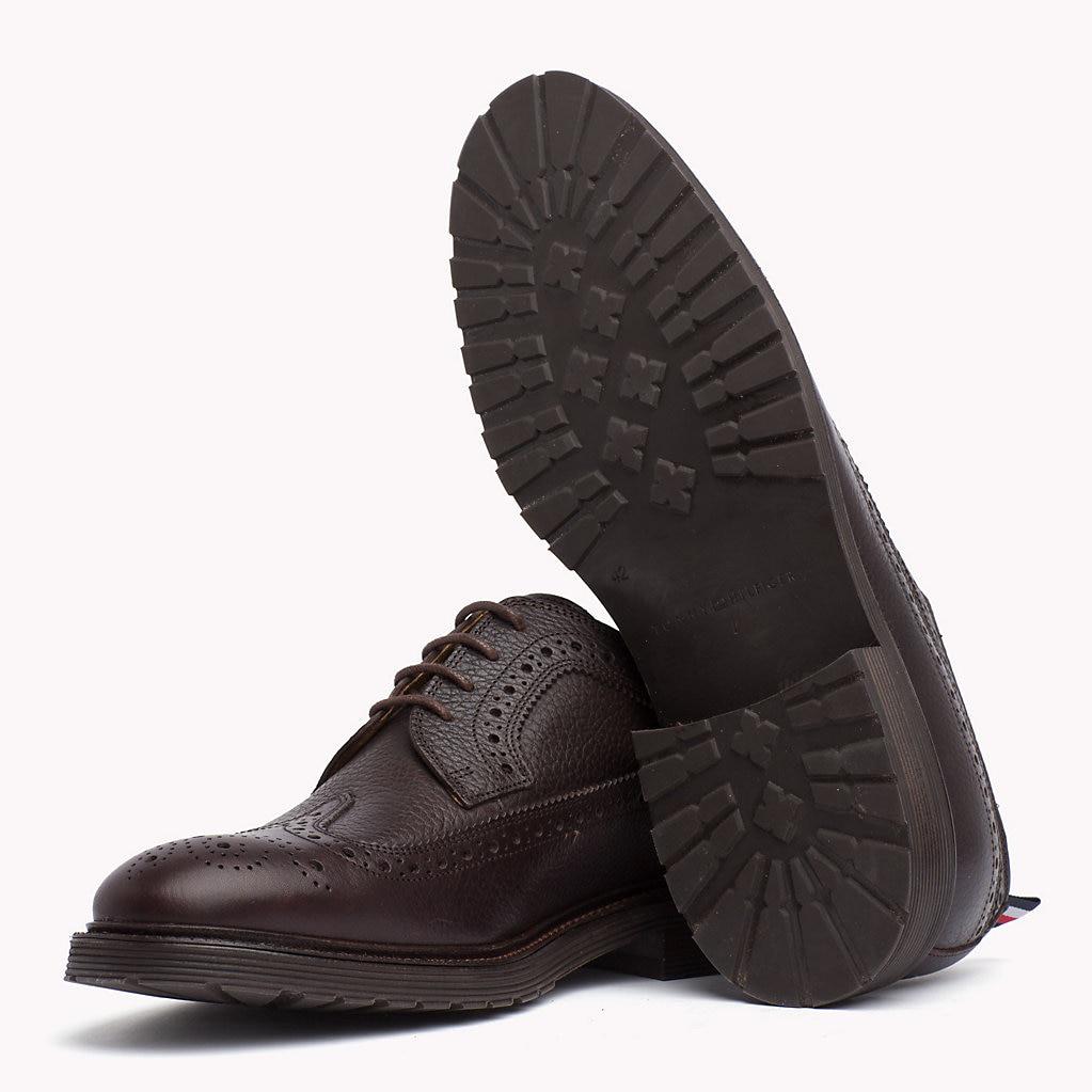 tommy hilfiger classic leather brogue