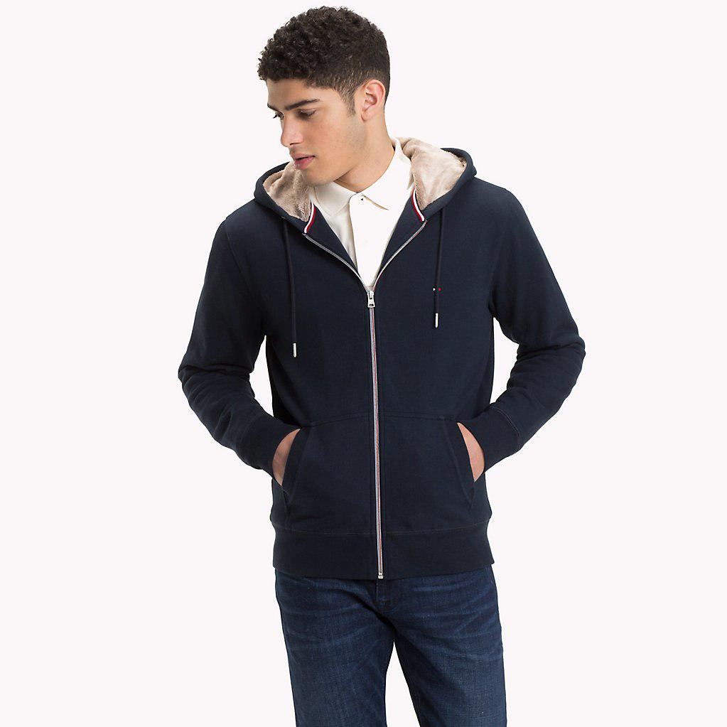 tommy hilfiger fleece lined hoodie