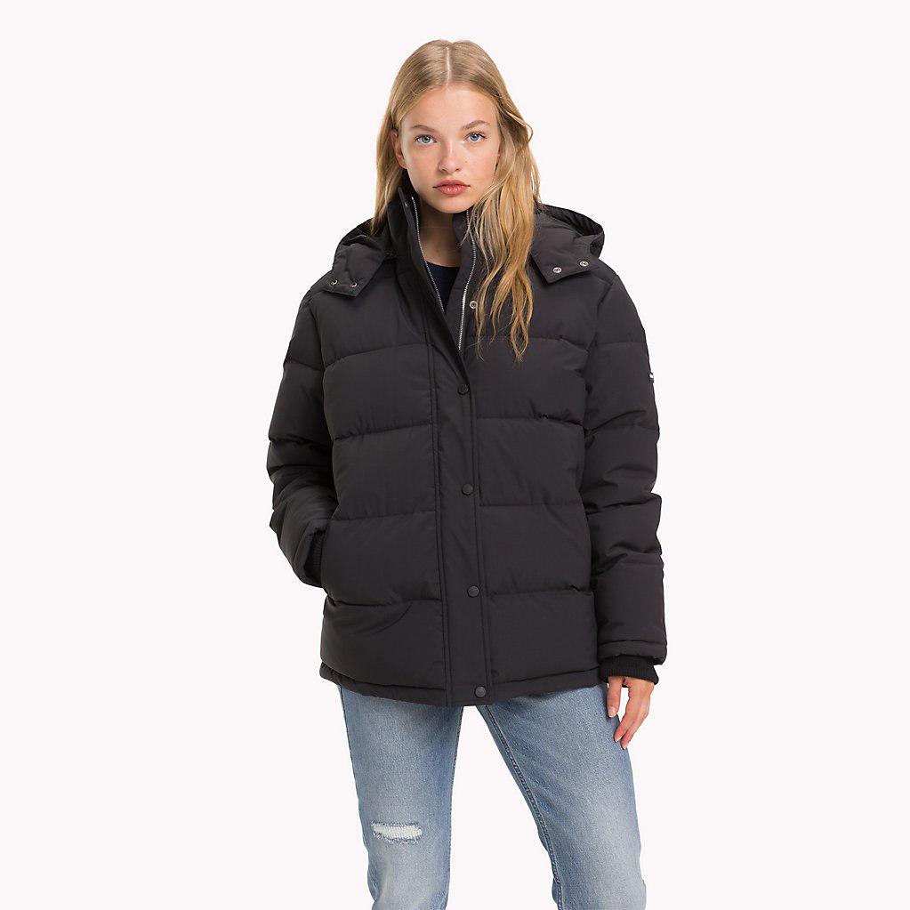 tommy jeans oversized hooded puffer coat