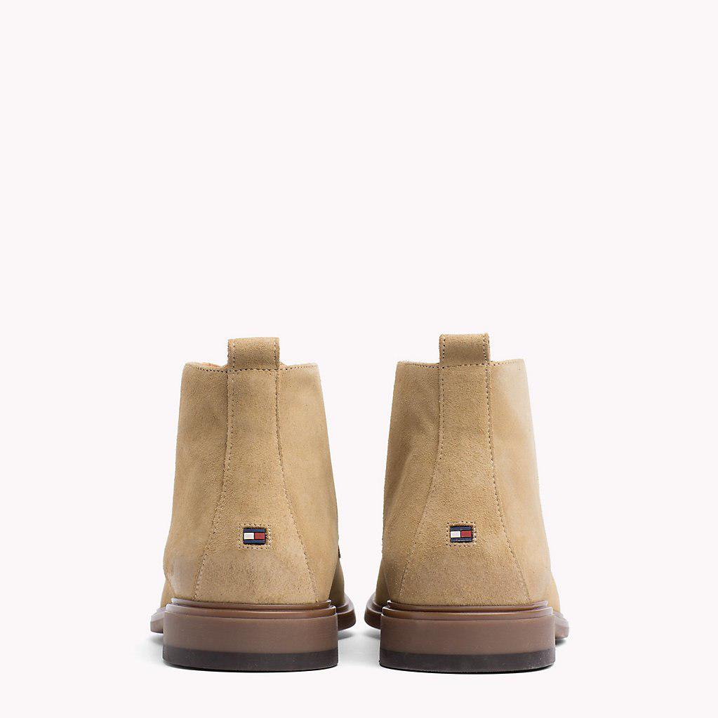 tommy hilfiger classic suede chelsea boots