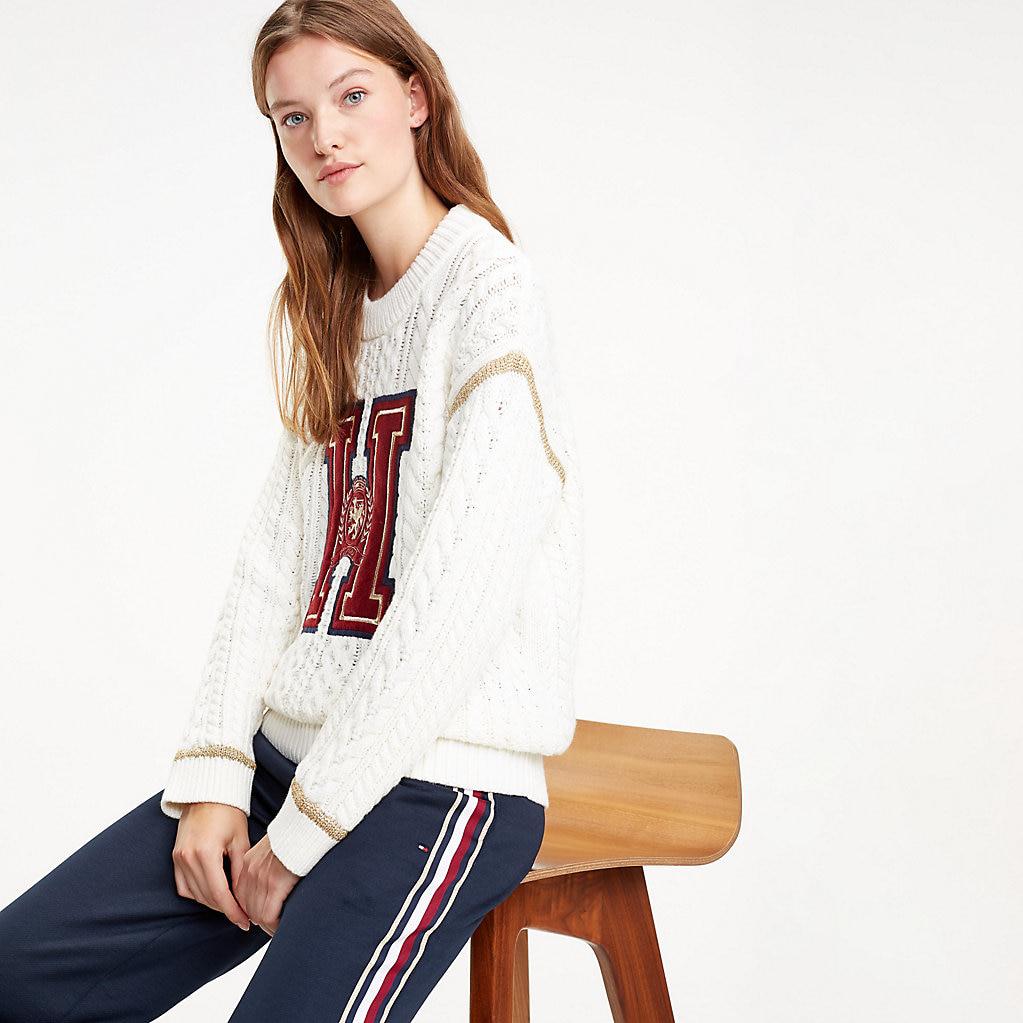tommy icons crest sweater
