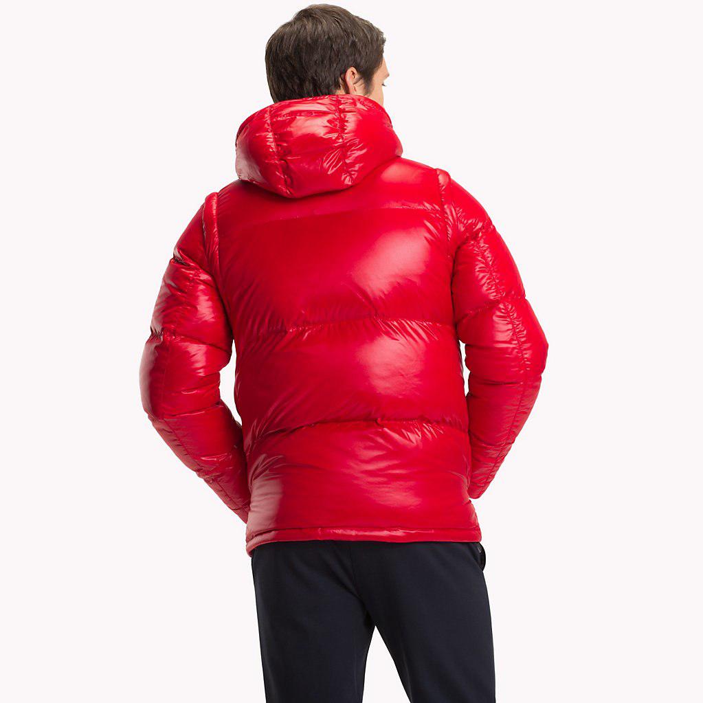 tommy hilfiger hooded down bomber
