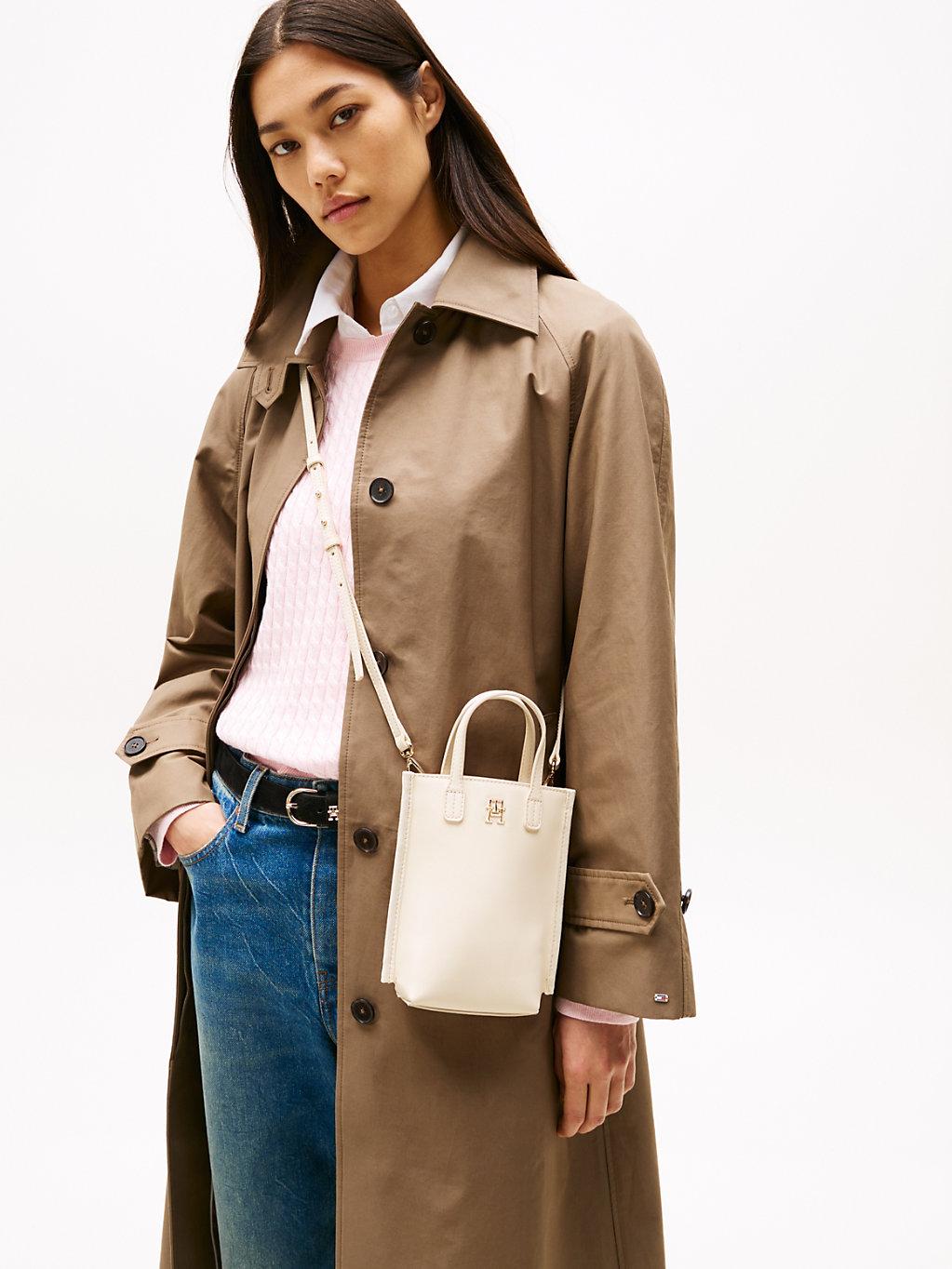 Tommy Hilfiger Th Monogram Crossbody Phone Pouch in White Lyst UK