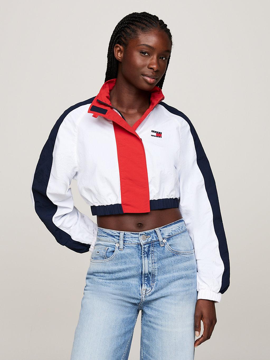 Cropped Hilfiger Wind Breaker Tommy Hilfiger Colour-blocked
