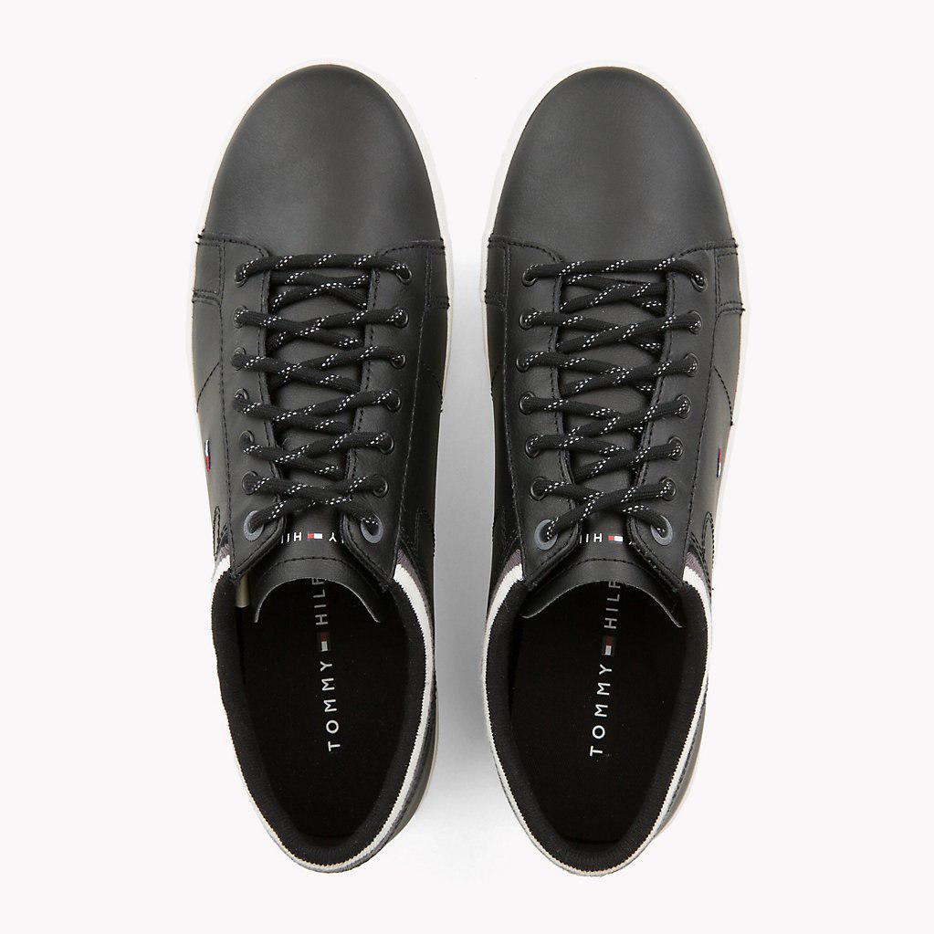 tommy hilfiger stripe low top trainers