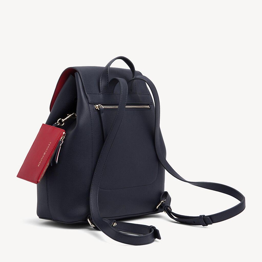 drawstring monogram tommy backpack