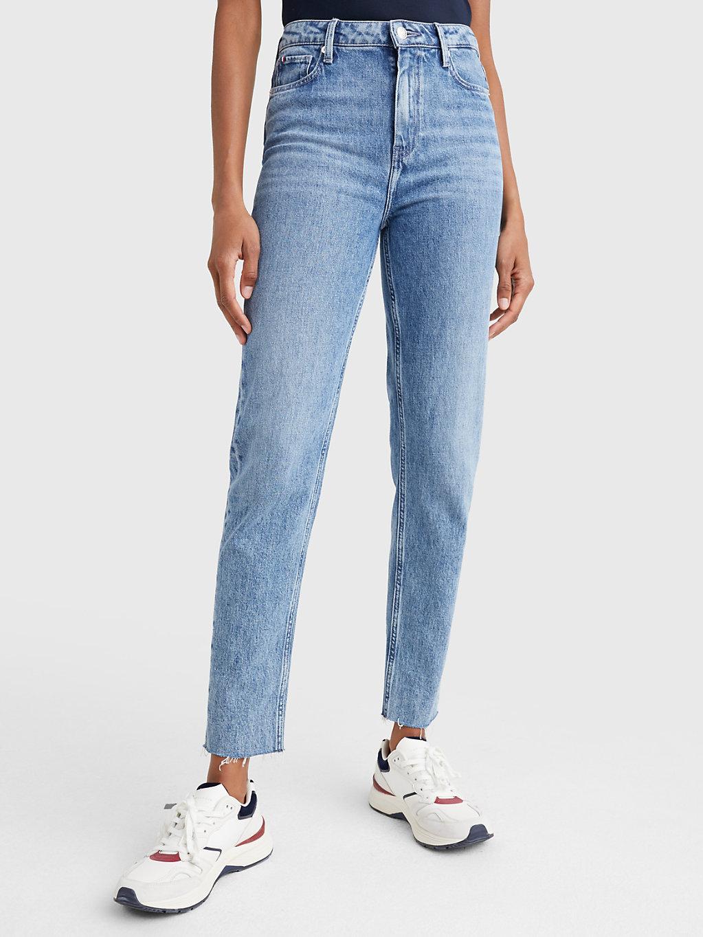 Tommy Hilfiger Gramercy Mom High Rise Tapered Jeans in Blue | Lyst UK
