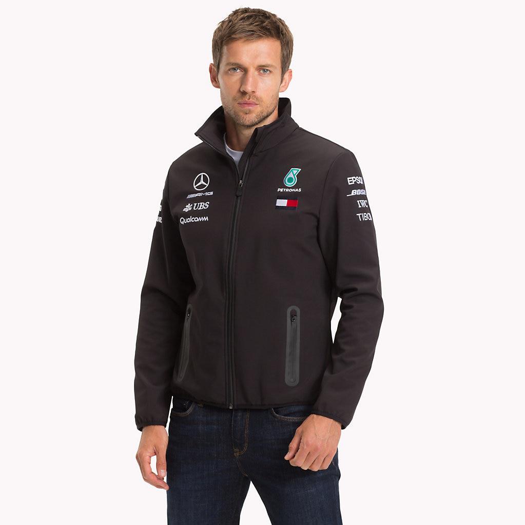 Tommy Hilfiger Synthetic Mercedes F1 Softshell Jacket in Black for Men ...