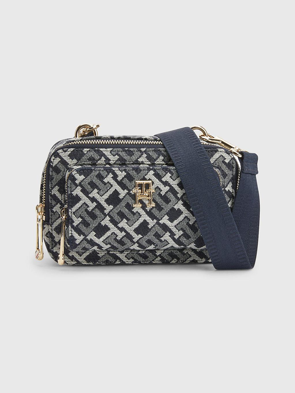 Tommy Hilfiger Iconic Monogram Denim Camera Bag in Blue Lyst UK