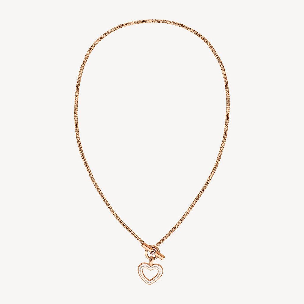 tommy hilfiger heart necklace
